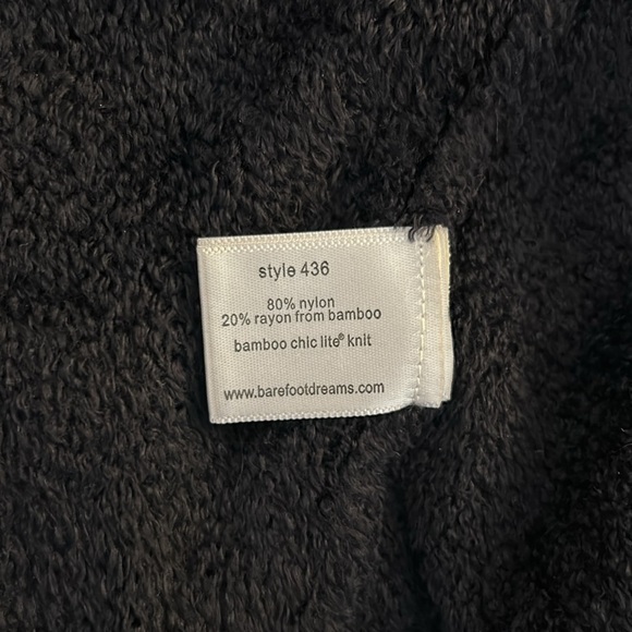 Barefoot Dreams Navy Cozy Bamboo Chic Lite Long Sleeve Open Cardigan Sweater M - Picture 7 of 7